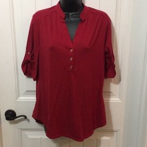 Red blouse